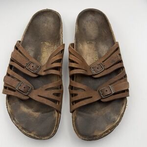 Birkenstock Granada 41 Sandal Brown Two Strap Women's 10